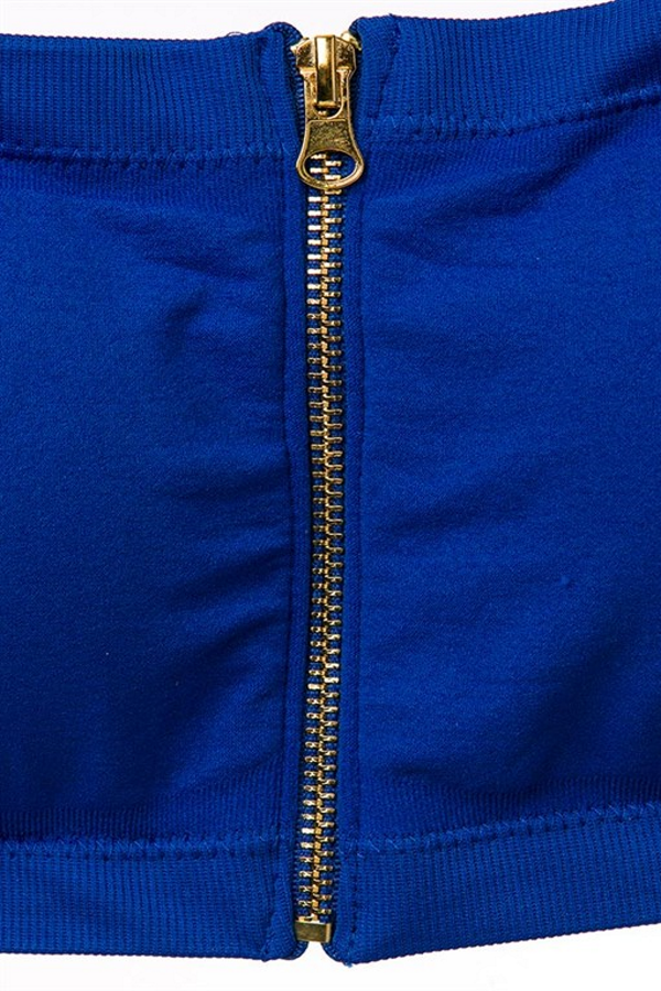 Zip Up Bra Bandeau