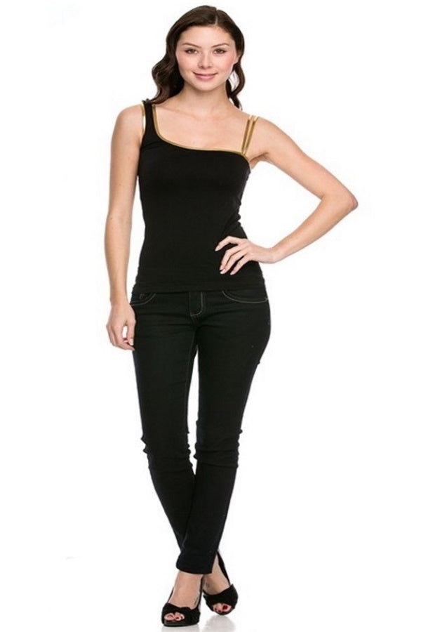 Black Seamless Top