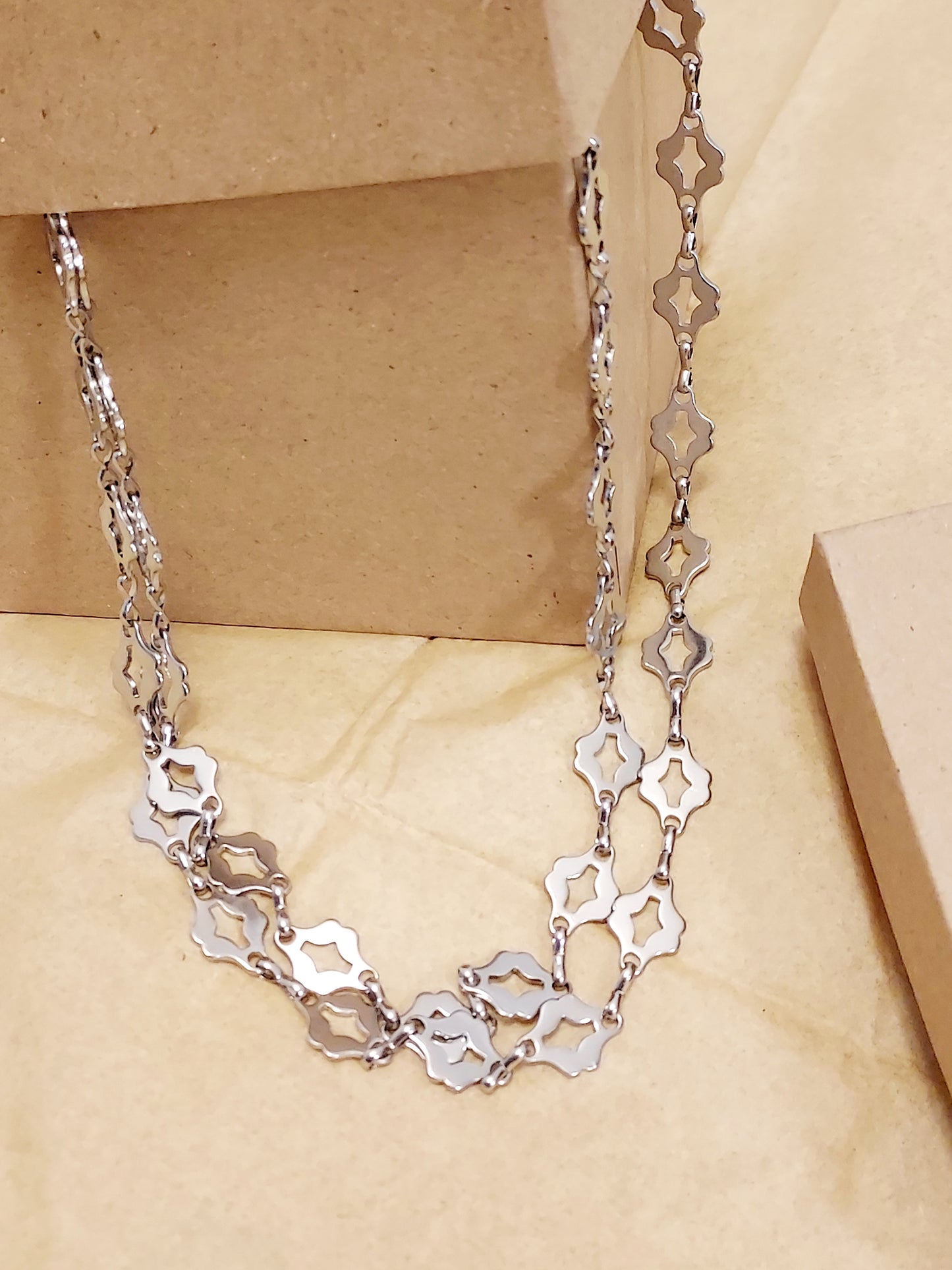 Stainless Steel Lips Design Neck Choker Necklace