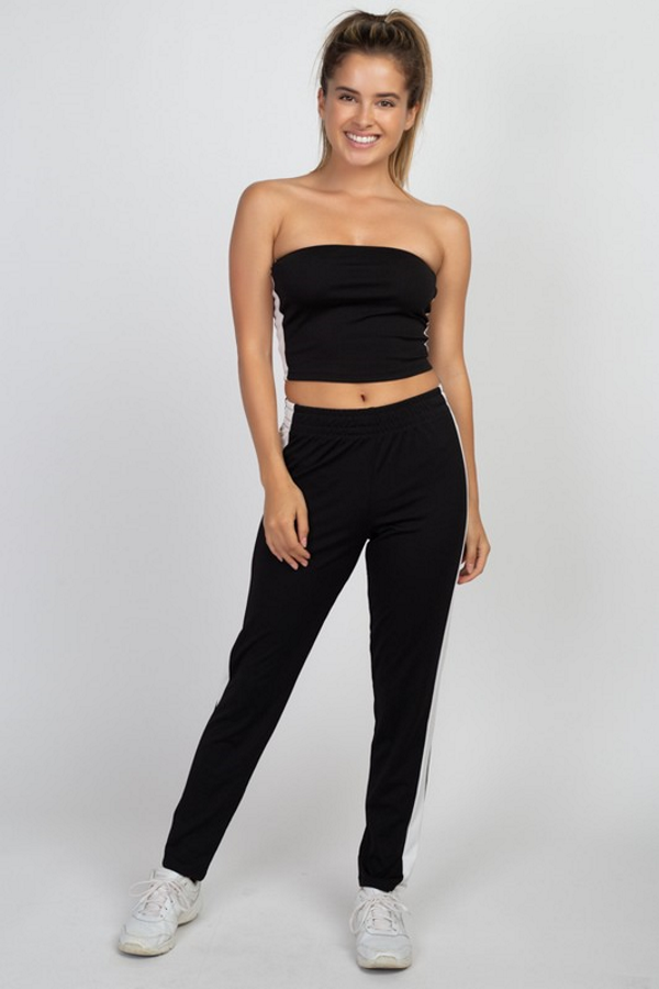 Tube Top Jogging Set