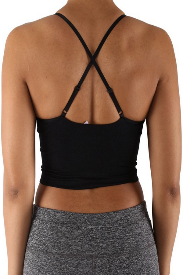 Cross-Back Crop Top