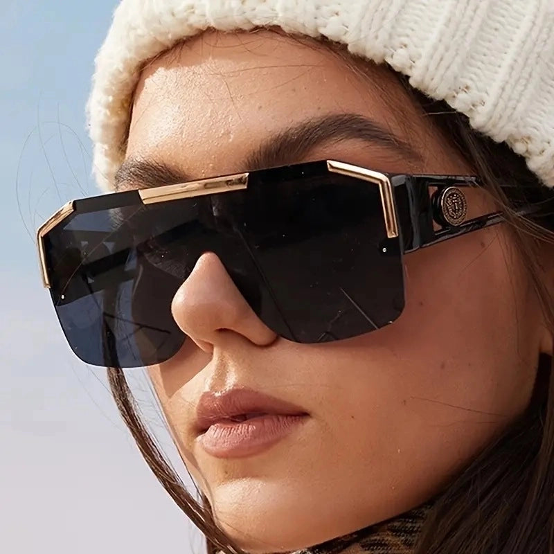 Square Half Frame Sunglasses