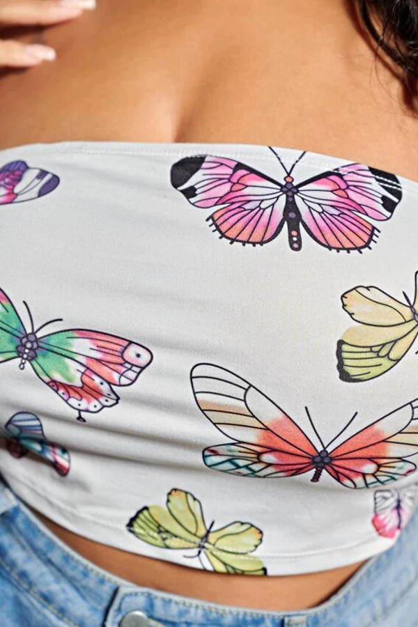 Butterfly Tube Top