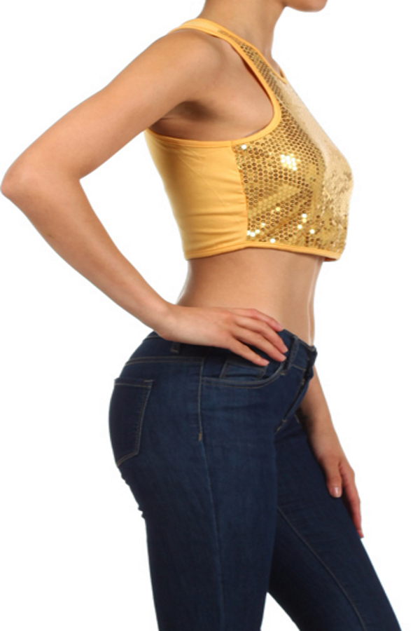 Sequin Crop Top