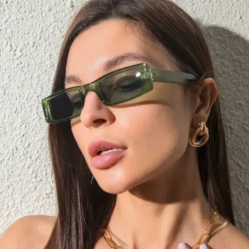 Green Retro Sunglasses