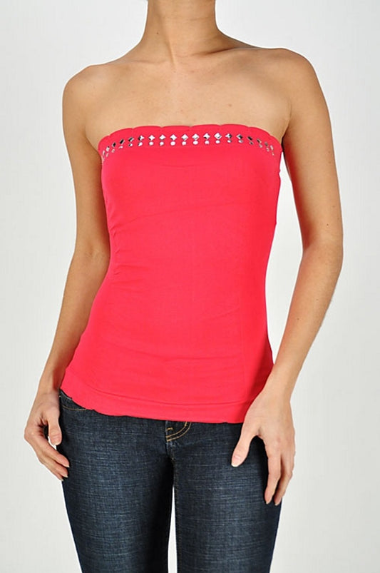 Stud Detail Tube Top