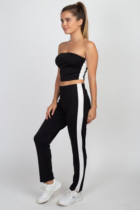 Tube Top Jogging Set