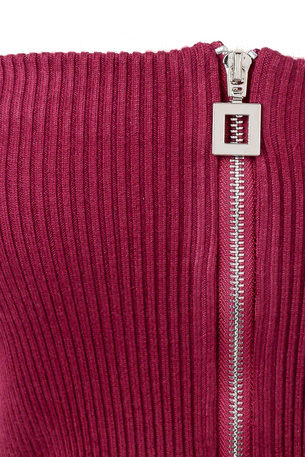 Zipper Up Tube Top