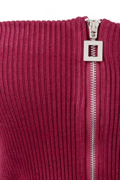 Zipper Up Tube Top