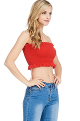 Lettuce Smocked Tube Top