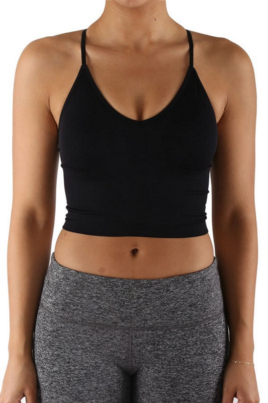 Cross-Back Crop Top
