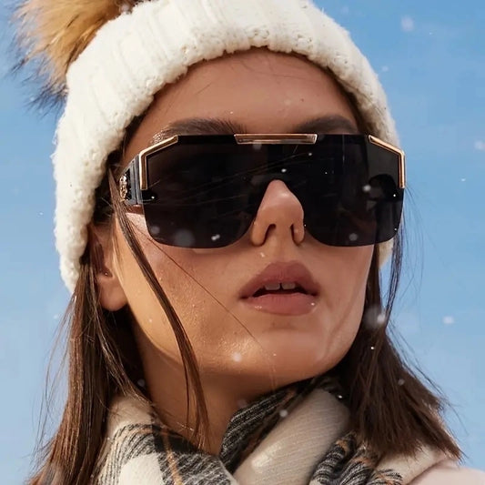 Square Half Frame Sunglasses