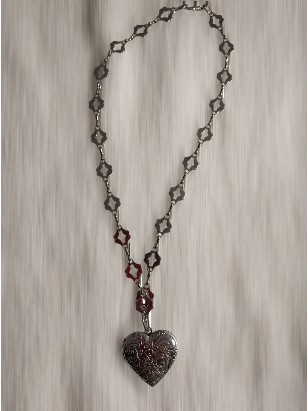 Stainless Steel Lips & Heart  Neck Choker