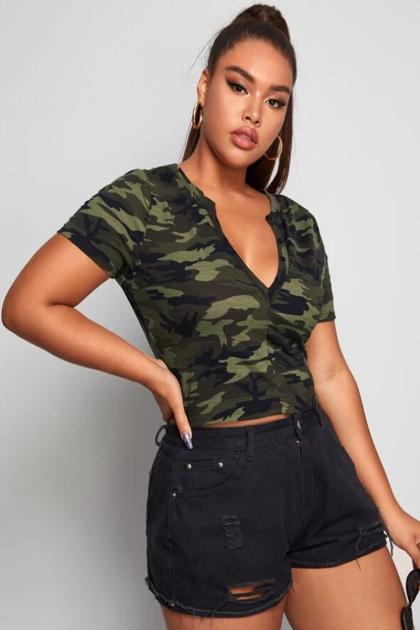 Camouflage Crop Top