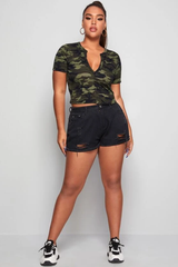 Camouflage Crop Top