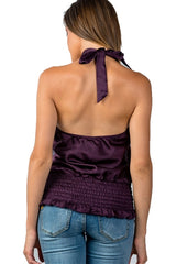 Purple Sequin Halter