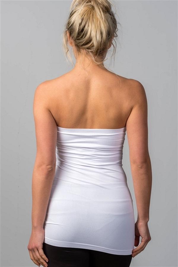 White Linen Tube Top