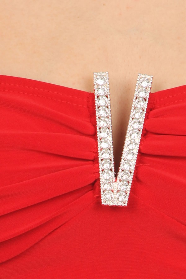 Rhinestone V Decor Tube