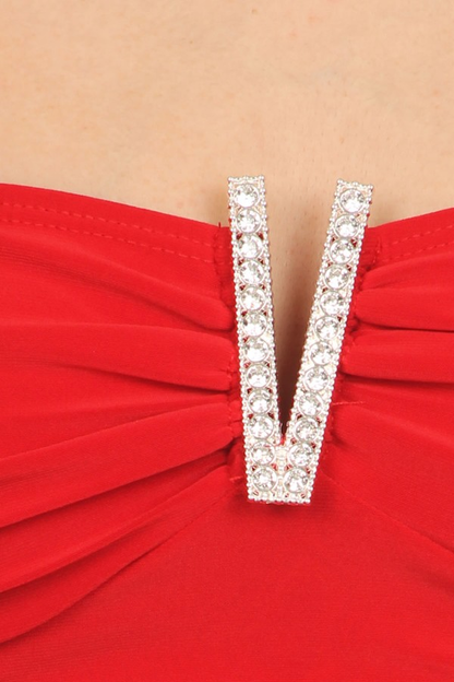 Rhinestone V Decor Tube