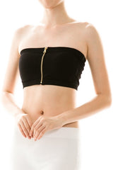 Zip Up Bra Bandeau