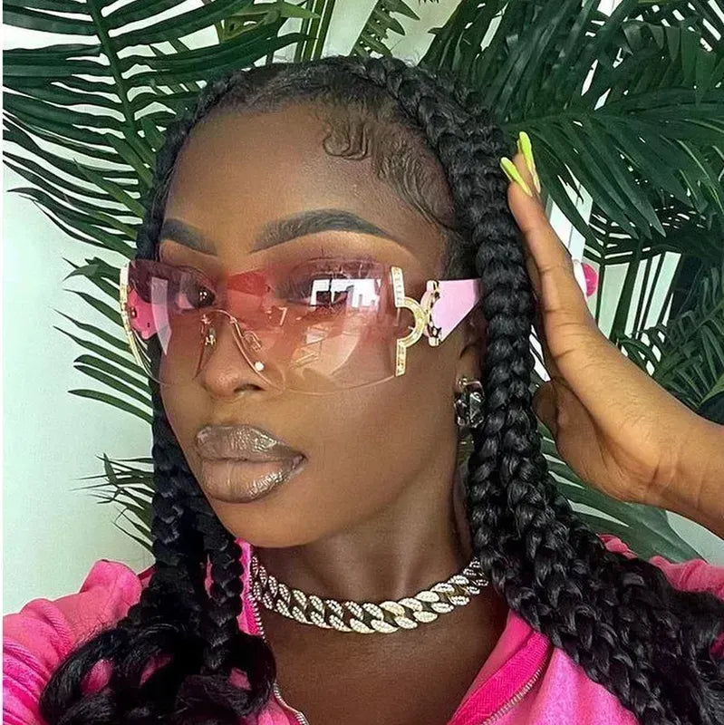 Geo Frameless Style Sunglasses