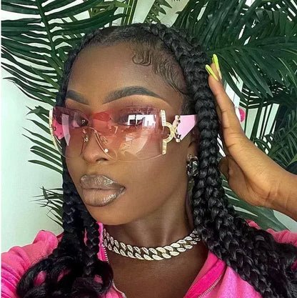 Geo Frameless Style Sunglasses