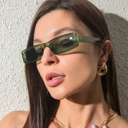 Green Retro Sunglasses