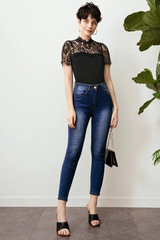 Pretty Black Lace Top