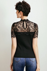 Pretty Black Lace Top